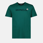 T-shirts T-shirt vert Moncler Vert Homme