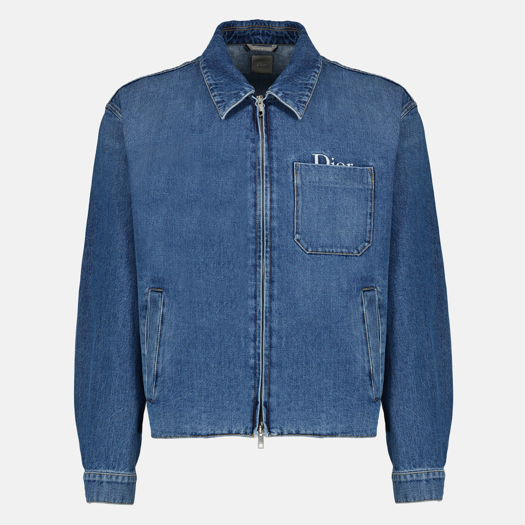 Image de l'article Veste en denim bleu de la marque Dior pour Homme - Saison Printemps-Été 2026 - Vue de Face