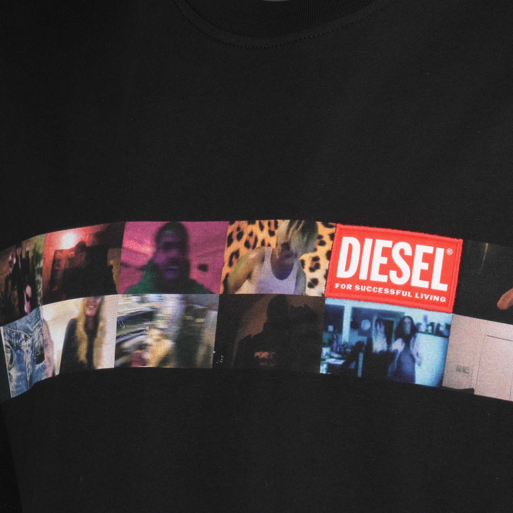 T-shirt T-shirt T-Boxty Diesel Nero Homme