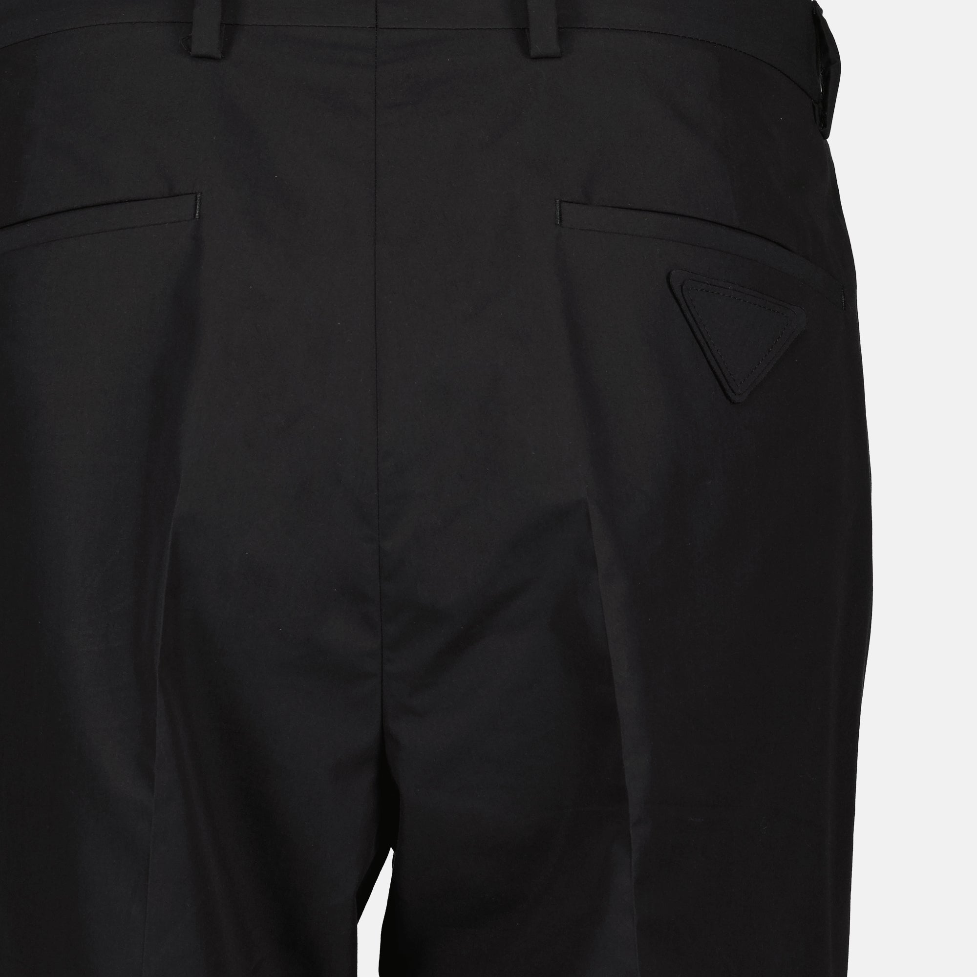Pantalons Pantalon en coton technique Prada Noir Homme