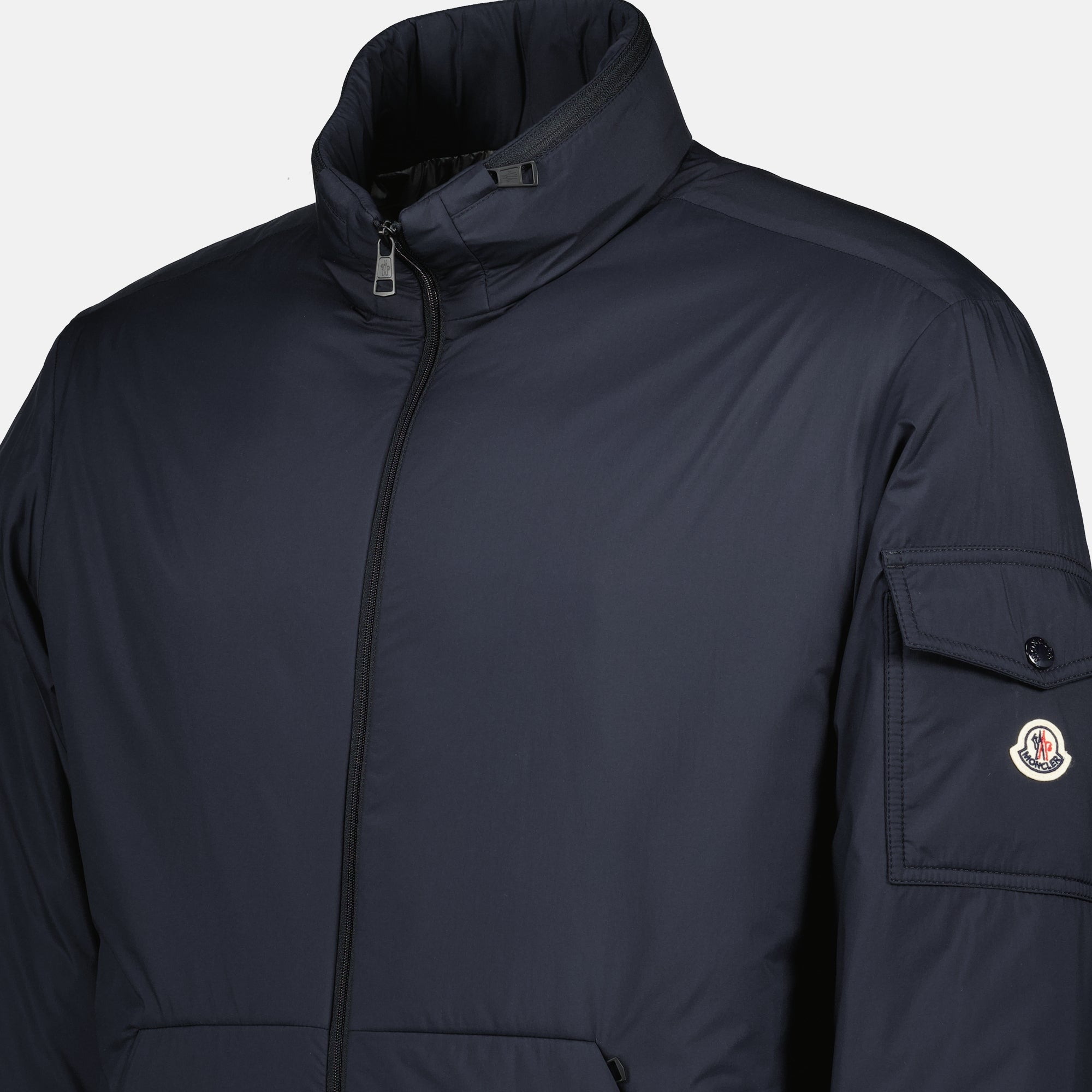Image de l'article Doudoune Breezes bleu marine de la marque Moncler pour Homme - Saison Printemps-Été 2026 - Vue détaillée_1
