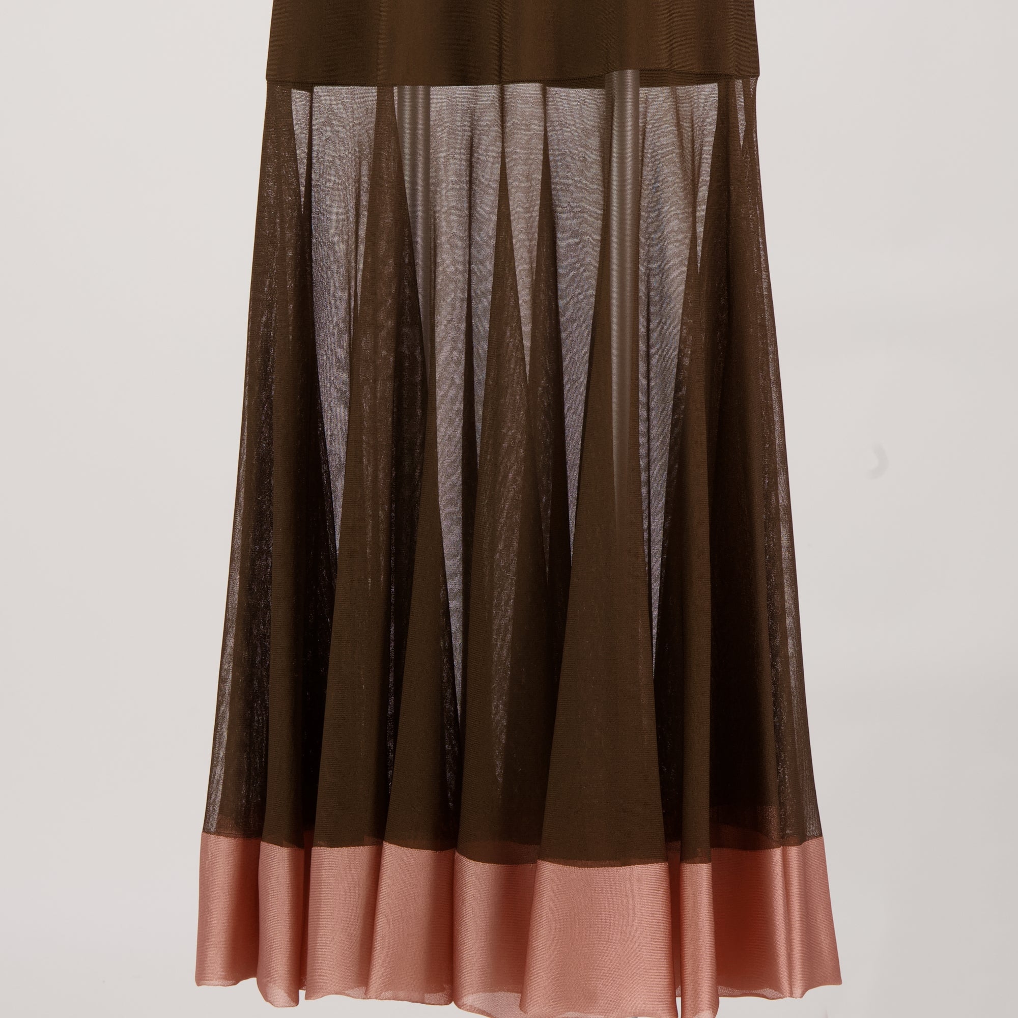 Vestidos Vestido de Tecido Fendi Marrom Femme