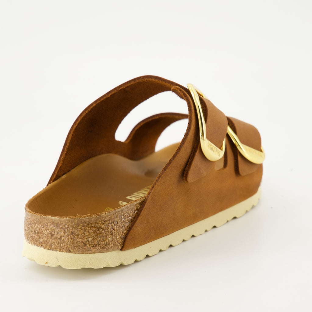 Scarpe aperte Sandali Arizona Big Buckle Birkenstock Marrone Femme