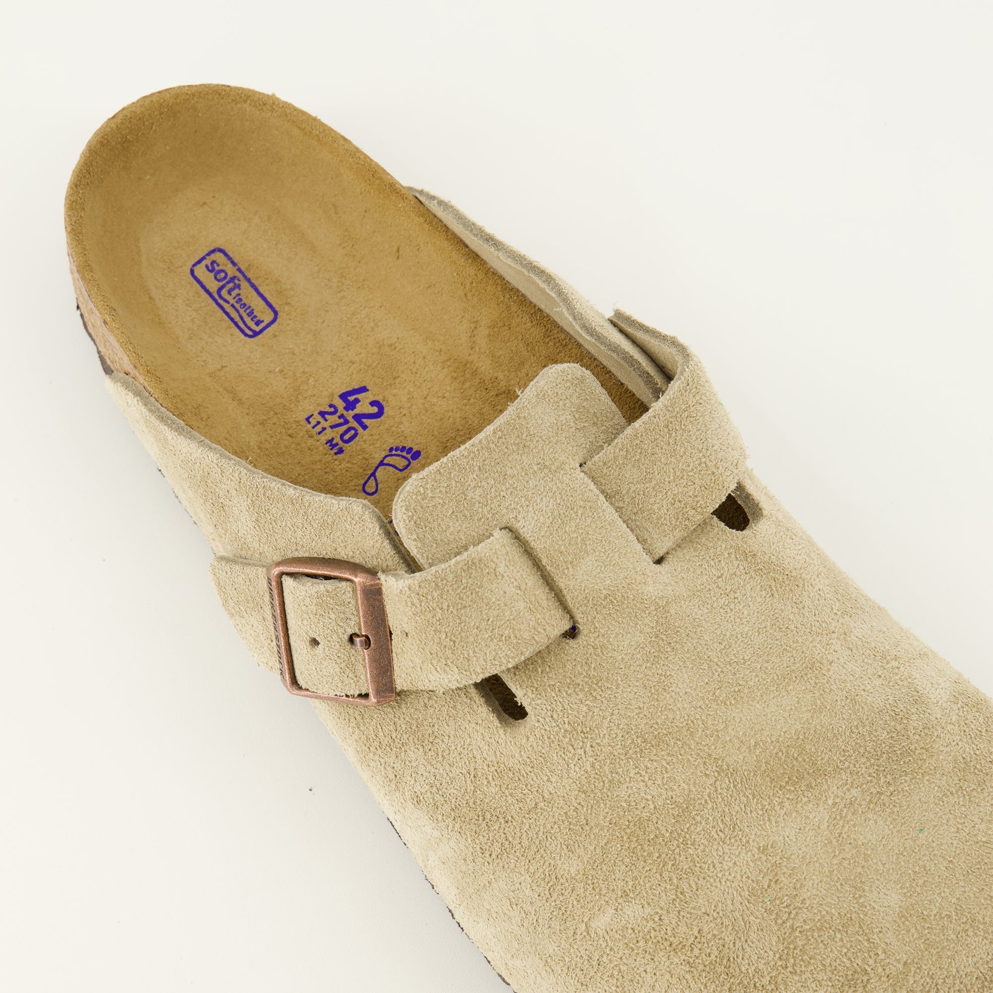 Chaussures ouvertes Mules Boston Beige Birkenstock Beige Unisexe