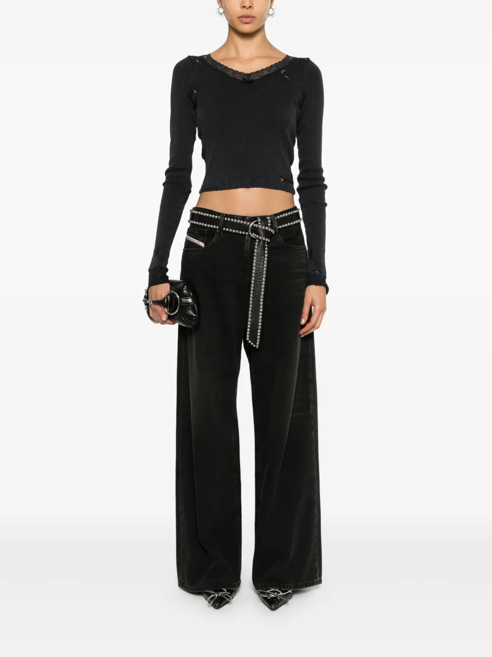 Image de l'article Jean large D-Sire 1996 L.30 de la marque Diesel pour Femme - Saison Automne-Hiver 2025 - Vue de Dos