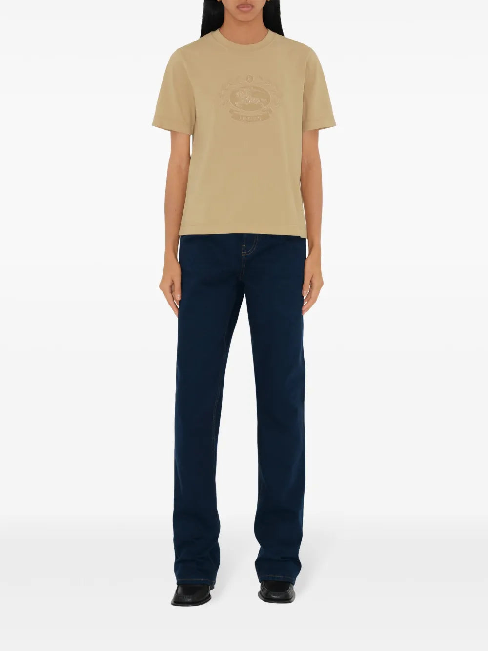 T-shirts T-shirt Cavalier Burberry Beige Femme