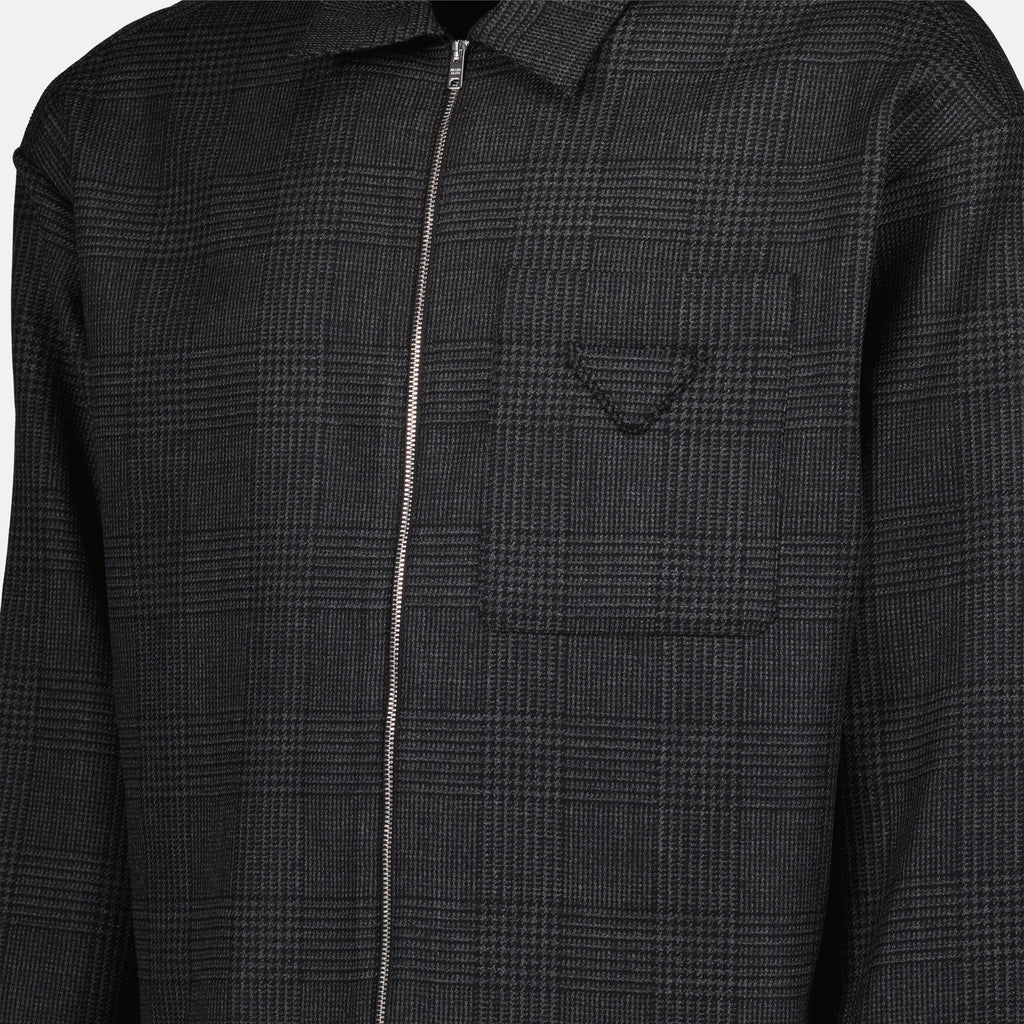 Jacken Veste chemise Prada Grau Homme