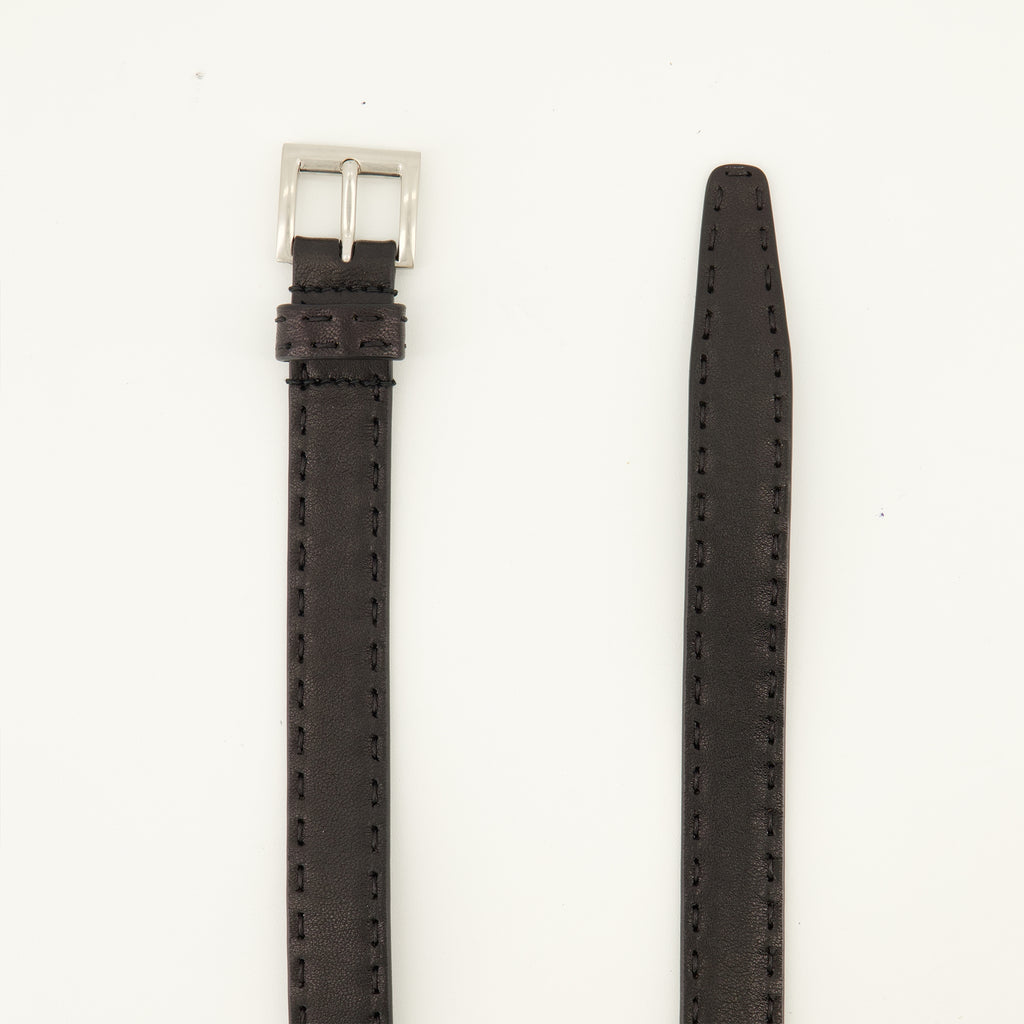 Ceintures Schwarzer Nappa-Leder-Gürtel Prada Noir Femme