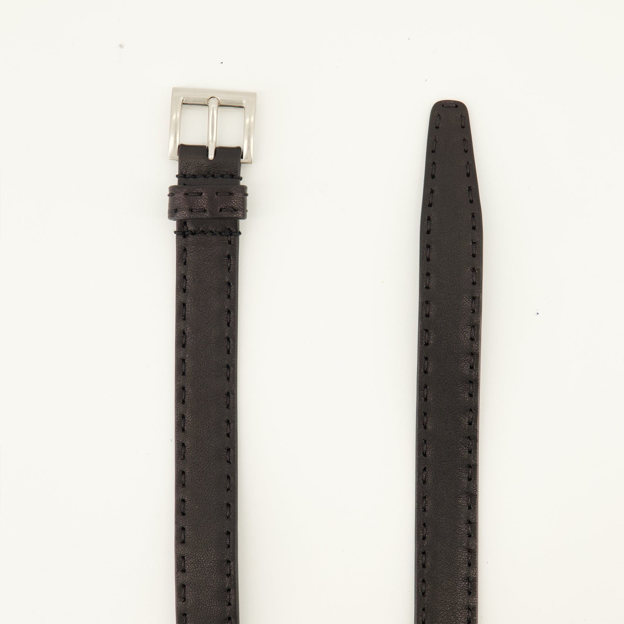 Ceintures ブラック ナッパ レザー ベルト Prada Noir Femme