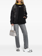 Jackets Barocco Denim Jacket Versace Black Femme