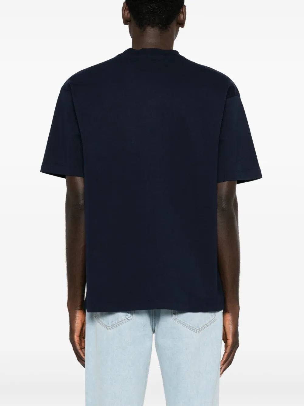 T-Shirts Klassisches T-Shirt mit Slogan in Marineblau Drole De Monsieur Dunkelblau Homme