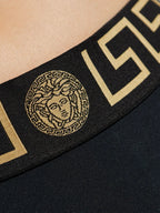 Beachwear Medusa Greca Bikini Bottom Versace Black Femme