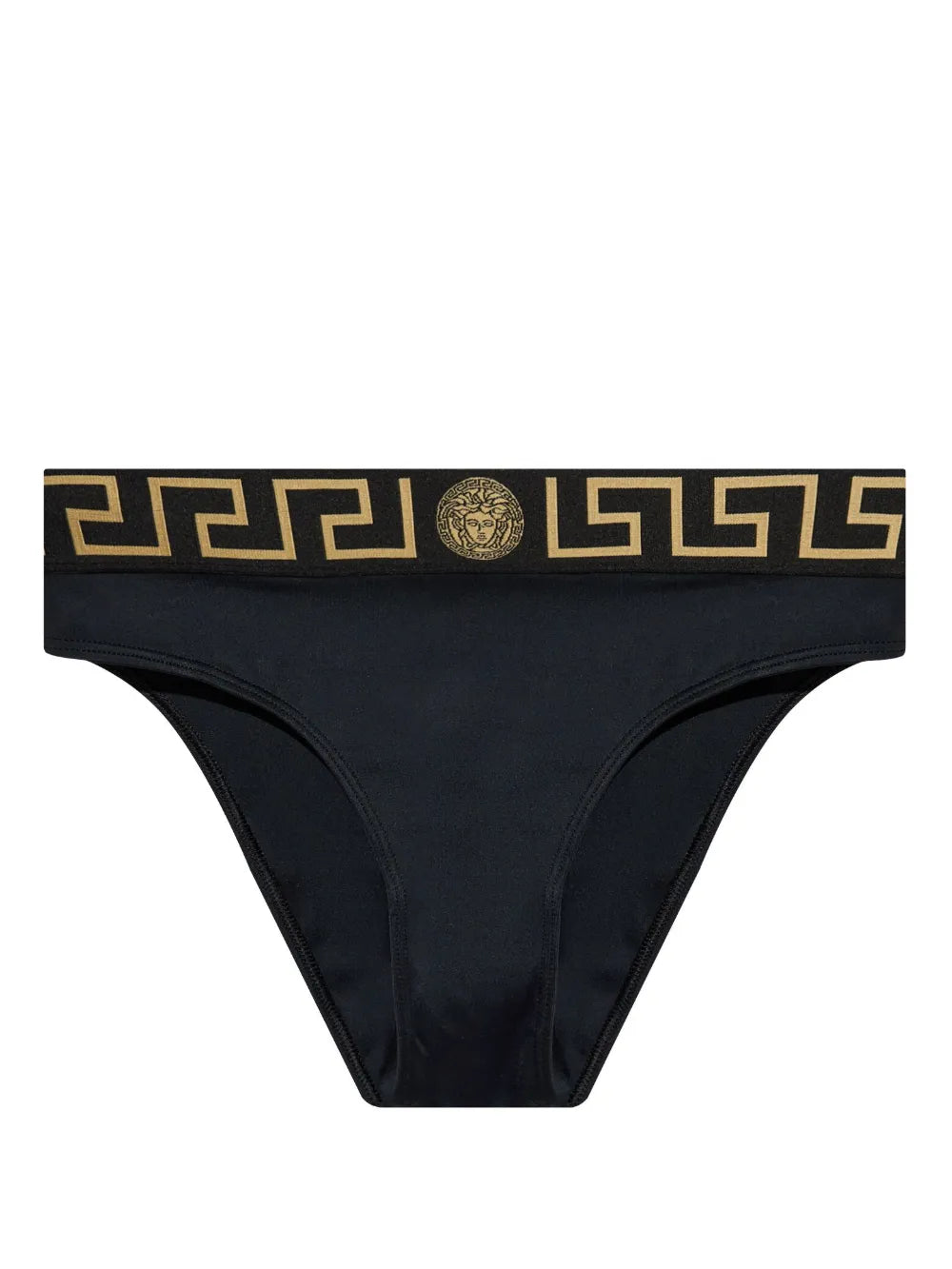 Beachwear Medusa Greca Bikini Bottom Versace Black Femme