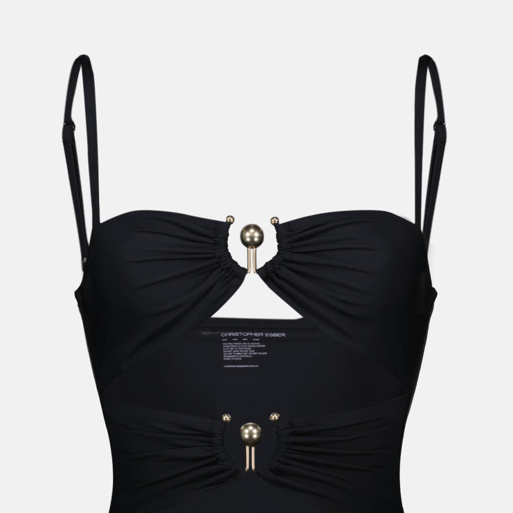 Beachwear Maillot une pièce Christopher Esber Noir Femme