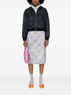Jupes Jupe en nylonette imprimée Prada Violet Femme