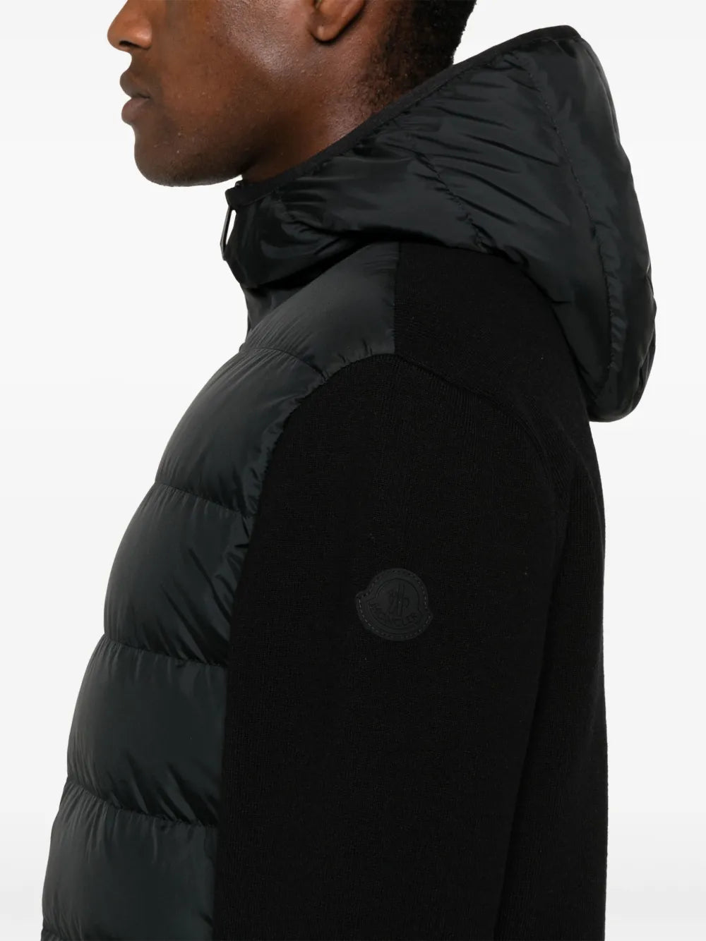 Vestes Veste bi-matière Moncler Noir Homme