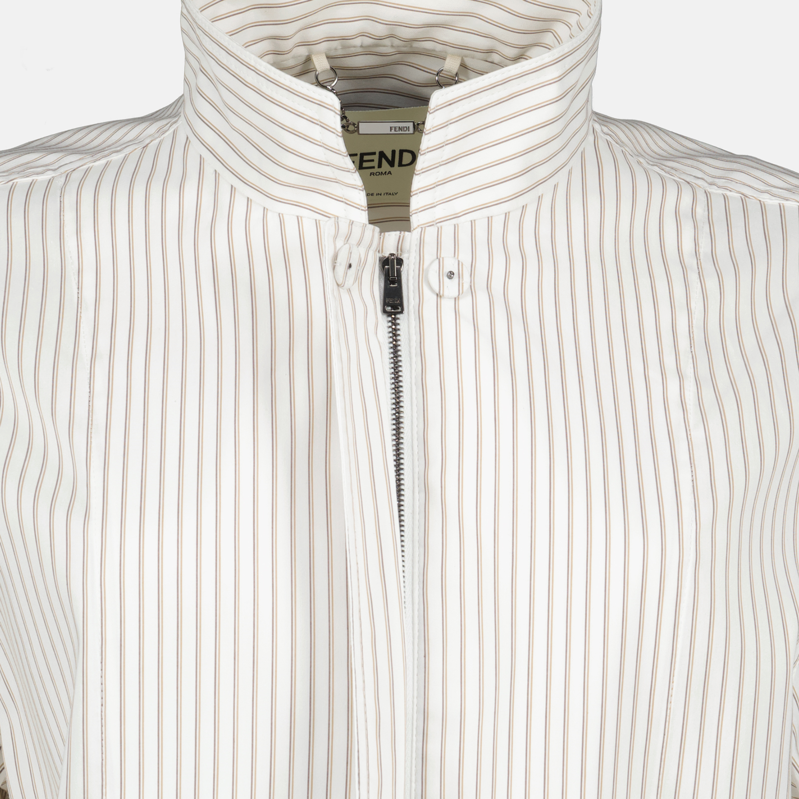 Vestes Veste cintrée à rayures Fendi Blanc Femme