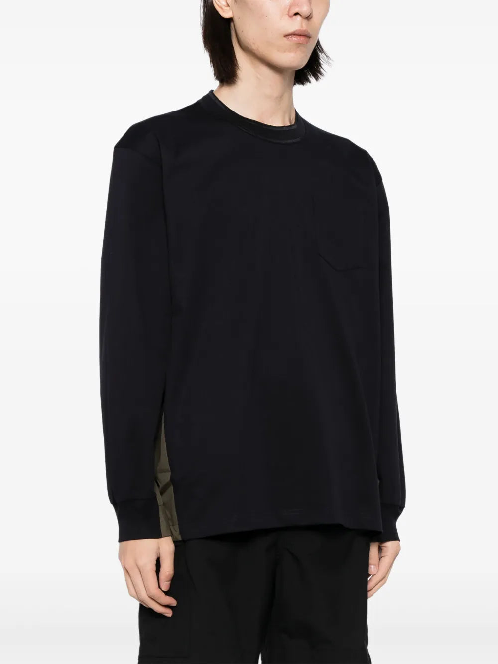Camisetas T-shirt Bicolor Sacai Azul escuro Homme