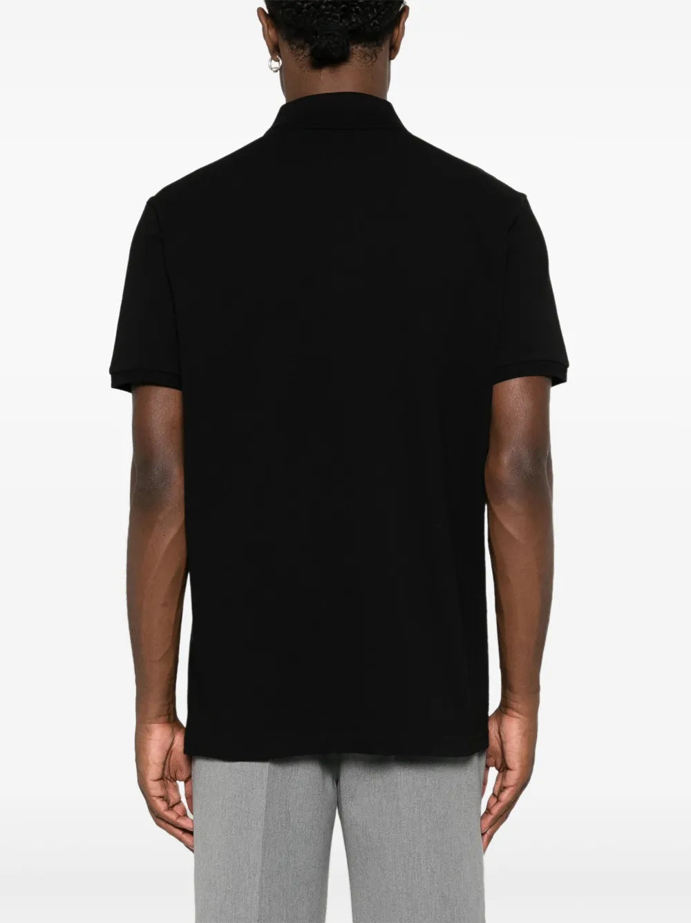 Polos Polo de Algodón Piqué Moncler Negro Hombres