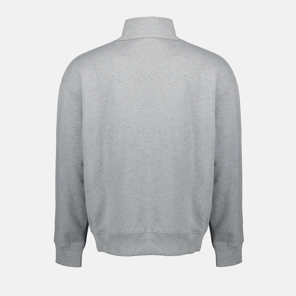 Sweatshirts Zip Collar Sweatshirt Dior Gray Homme