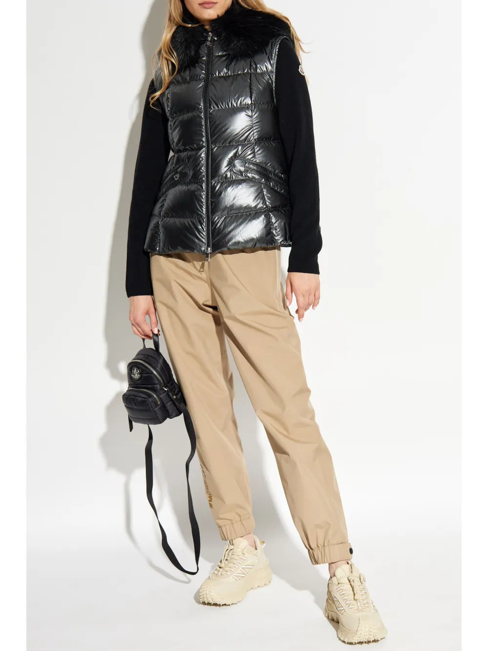 Vestes Doudoune sans manches Anse Moncler Noir Femme