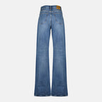 Image of the Saint Laurent women's baggy denim jeans - Autumn-Winter 2025 - Back View