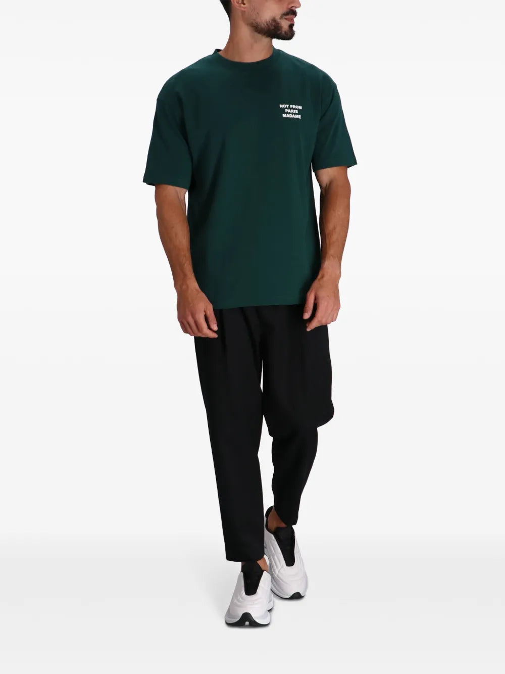 T-Shirts Grünes Slogan T-Shirt Drole De Monsieur Grün Herren