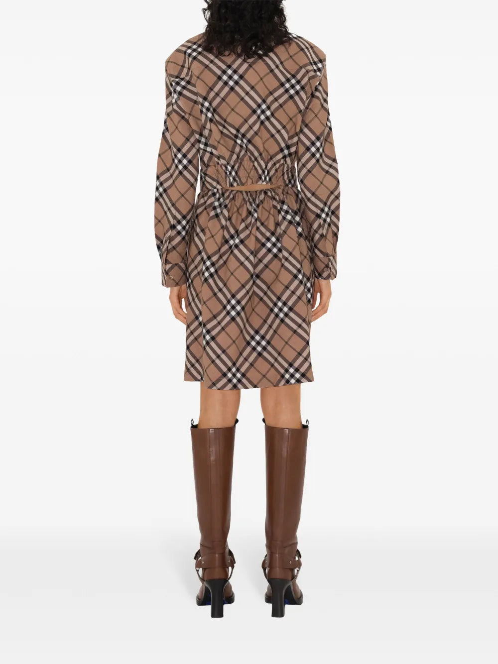 Dresses Checked Shirt Dress Burberry Beige Femme