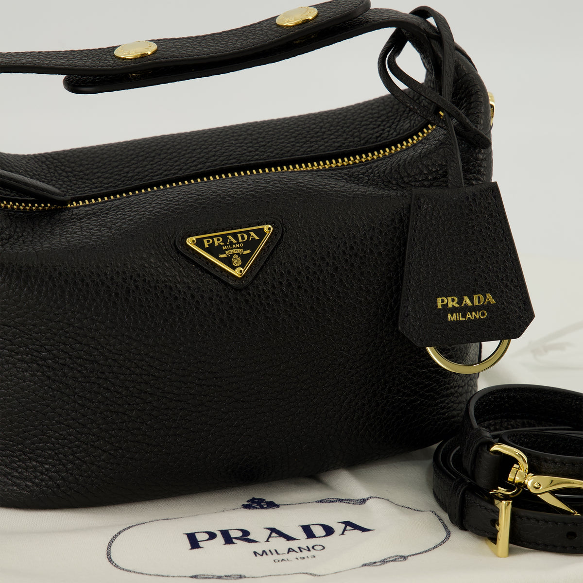 Sacs à main et épaule Mini sac Chérie noir Prada Noir Femme
