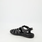 Scarpe aperte Sandali Neri in Gomma Prada Nero Homme