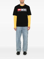Polos T-shirt T-Boxt-Div Diesel Preto Homme