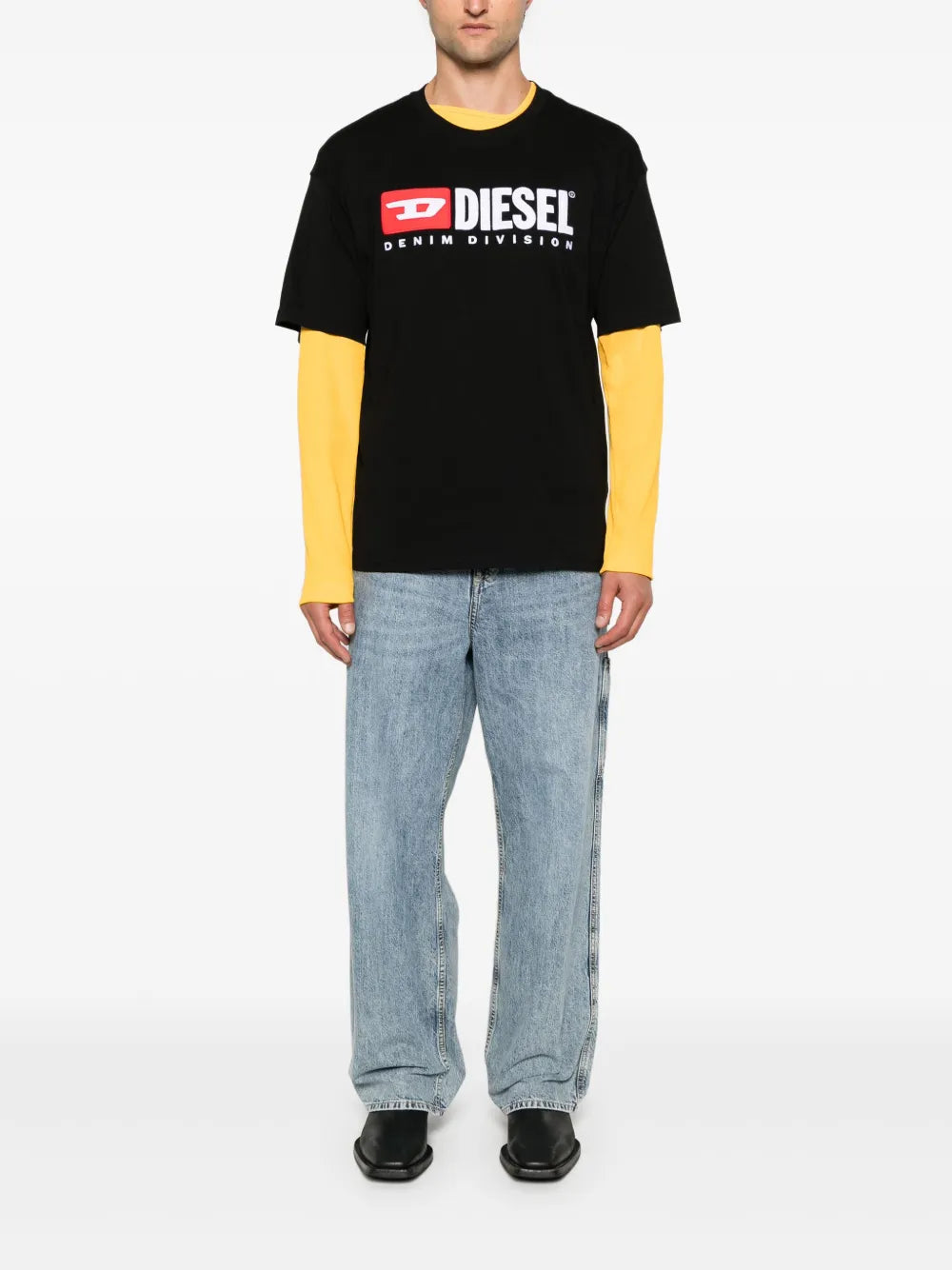 Polos T-shirt T-Boxt-Div Diesel Preto Homme