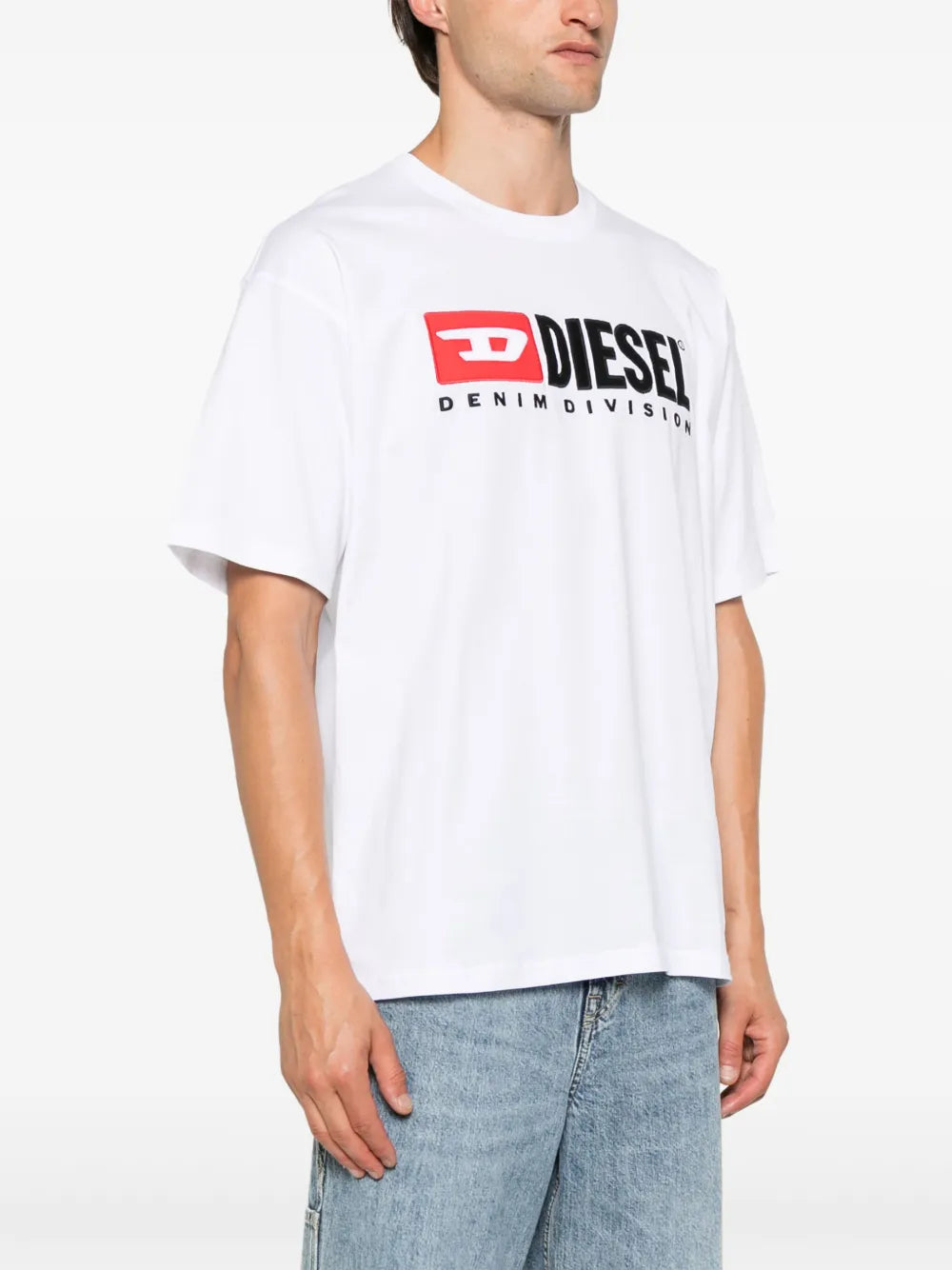 Polos T-shirt T-Boxt-Div Diesel Blanc Homme