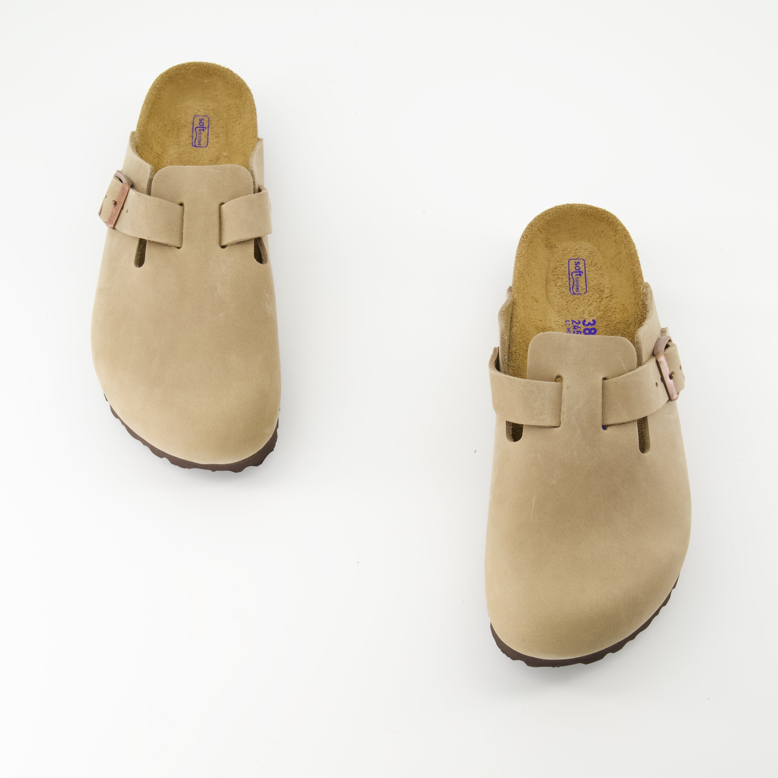 Chaussures ouvertes Mules Boston Birkenstock Beige Femme