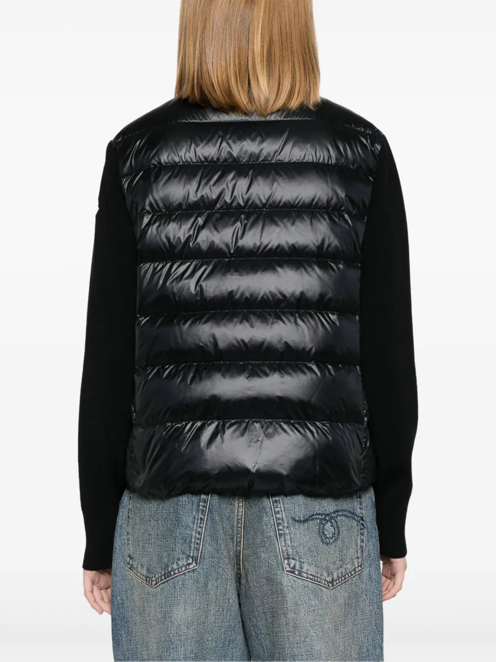 Vestes Veste bi-matière Moncler Noir Femme