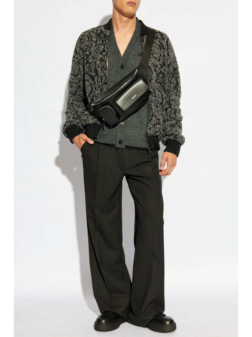 Jackets Reversible Barocco Bomber Versace Yellow Homme