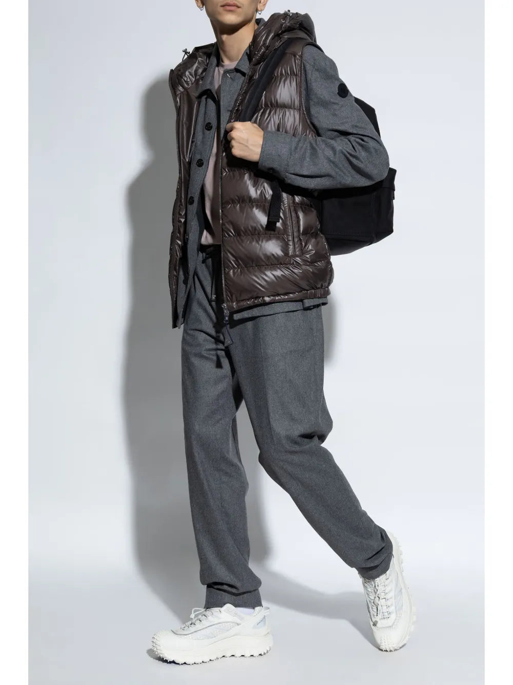 재킷 바란트 슬리브리스 다운 자켓 Moncler 갈색 Homme