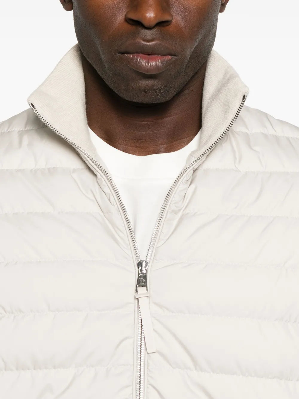 Image de l'article Cardigan bi-matière de la marque Moncler pour Homme - Saison Automne-Hiver 2025 - Vue détaillée_5
