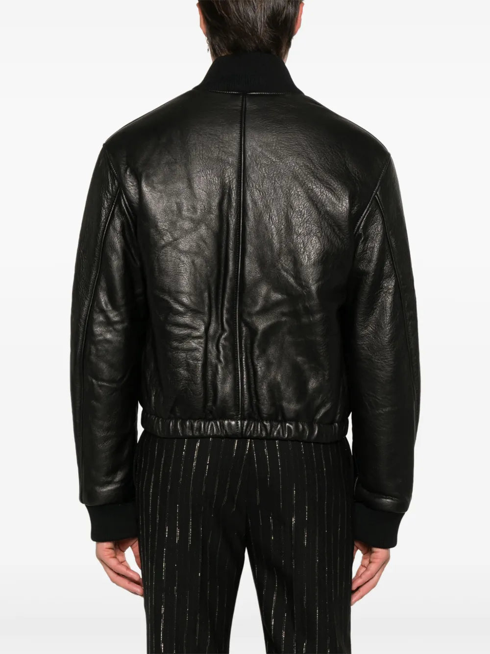 Mäntel Lederjacke Ami PARIS Schwarz Homme