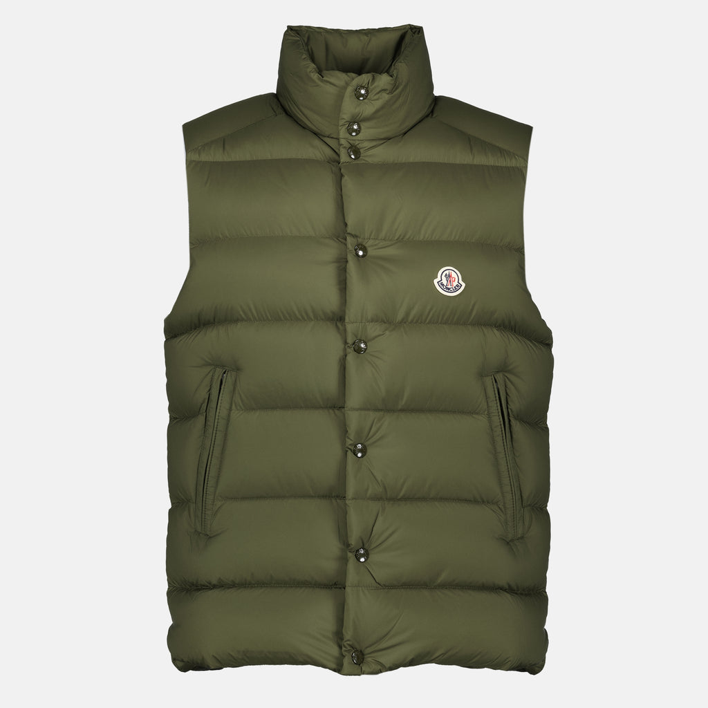 Vestes Doudoune sans manches Tibb kaki Moncler Kaki Homme