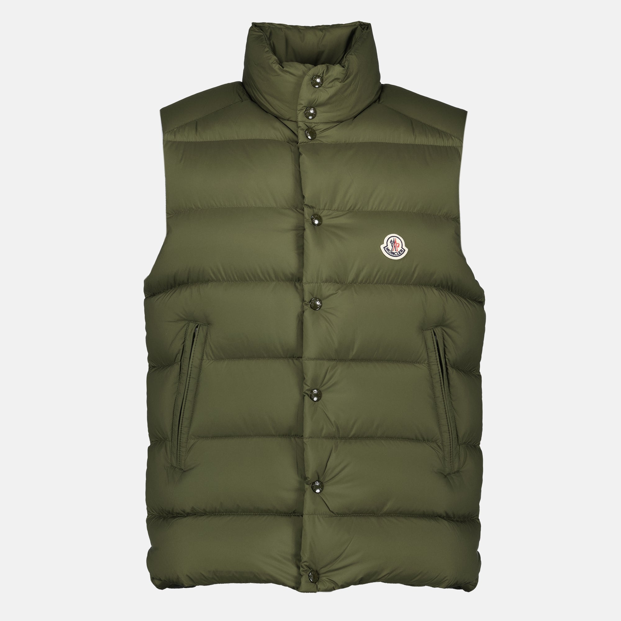 Vestes Doudoune sans manches Tibb kaki Moncler Kaki Homme
