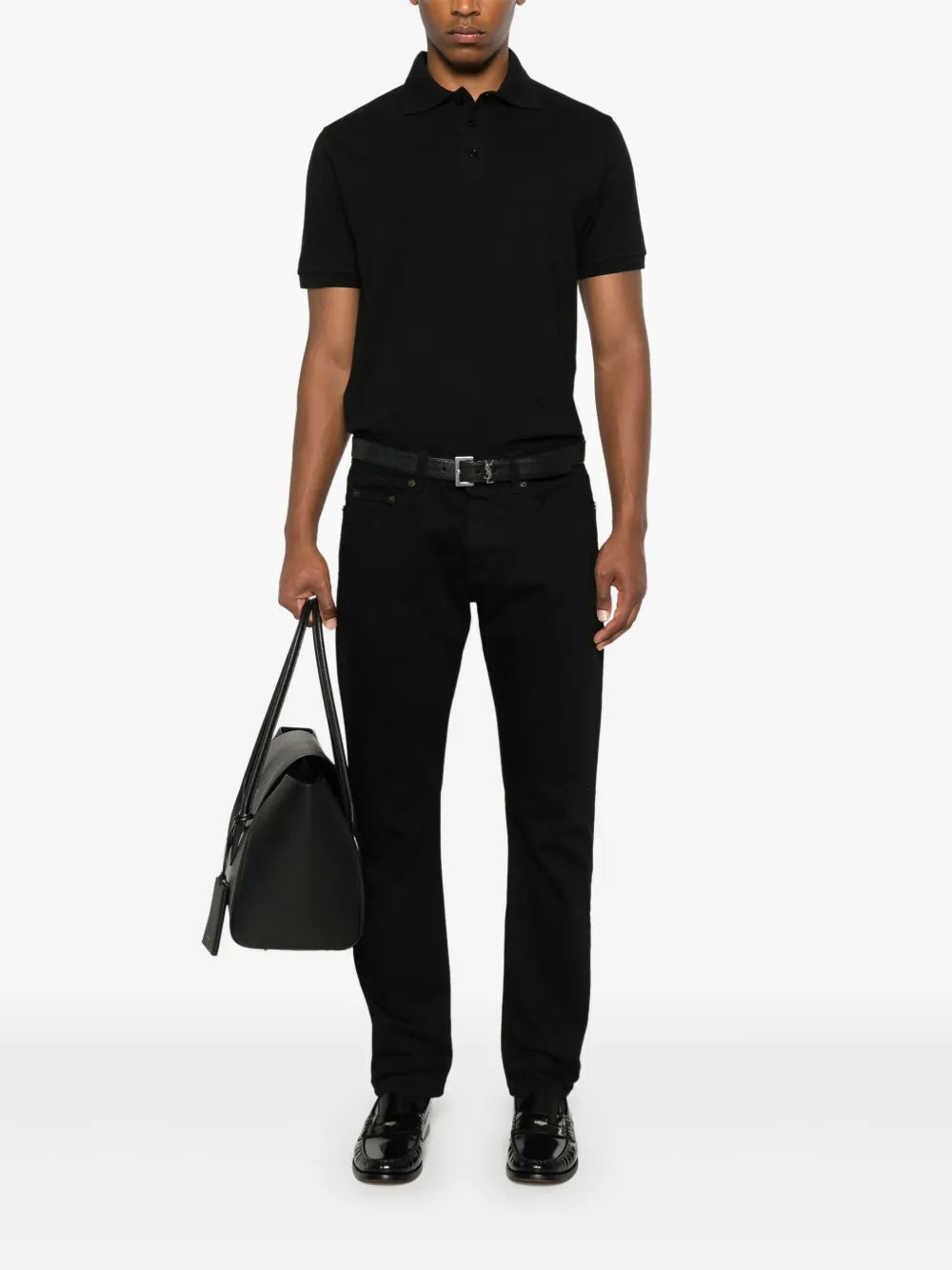 Polos Polo Cassandre Saint Laurent Noir Homme