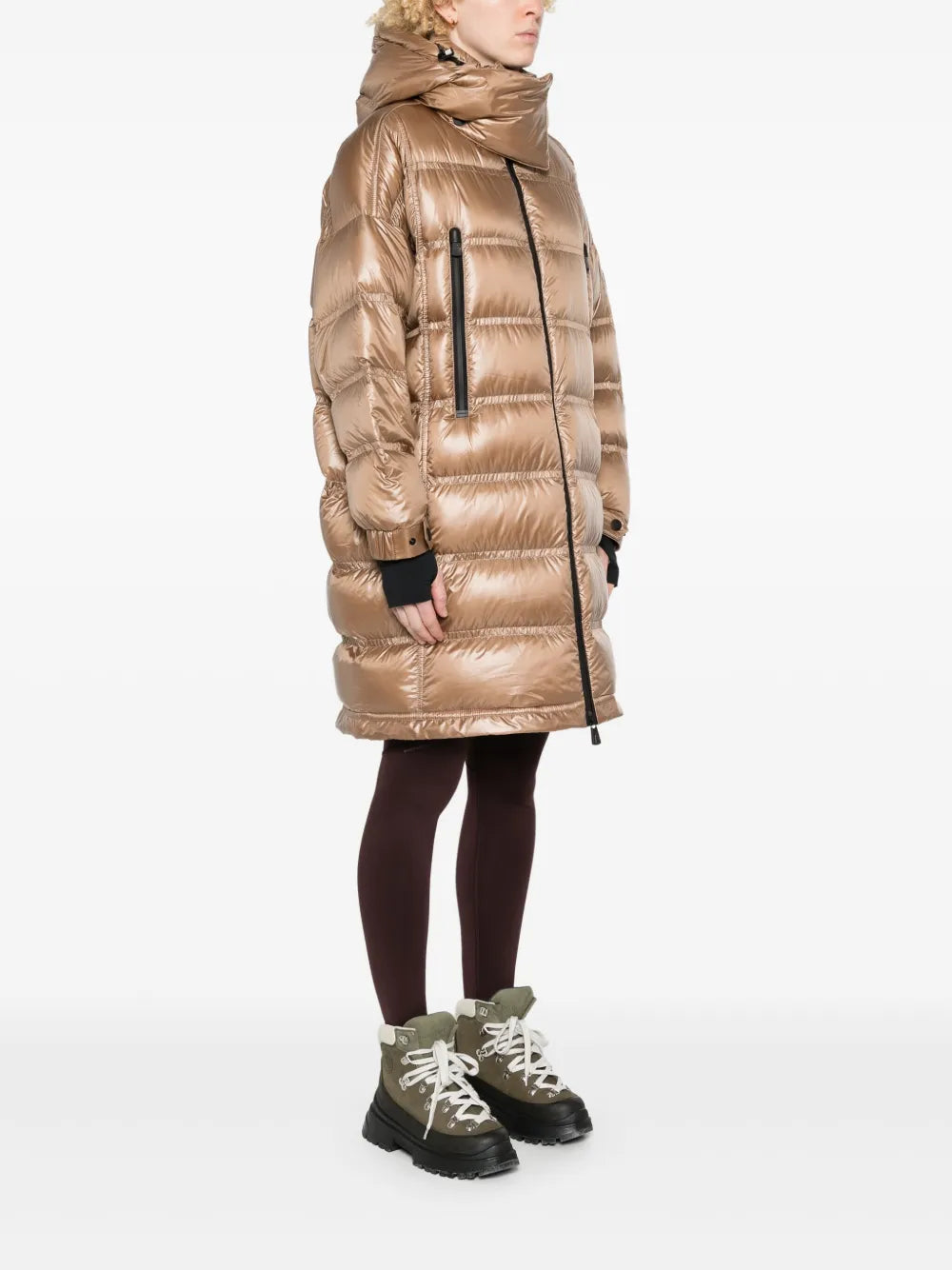 Manteaux Doudoune Rochelairs Moncler Grenoble Beige Femme