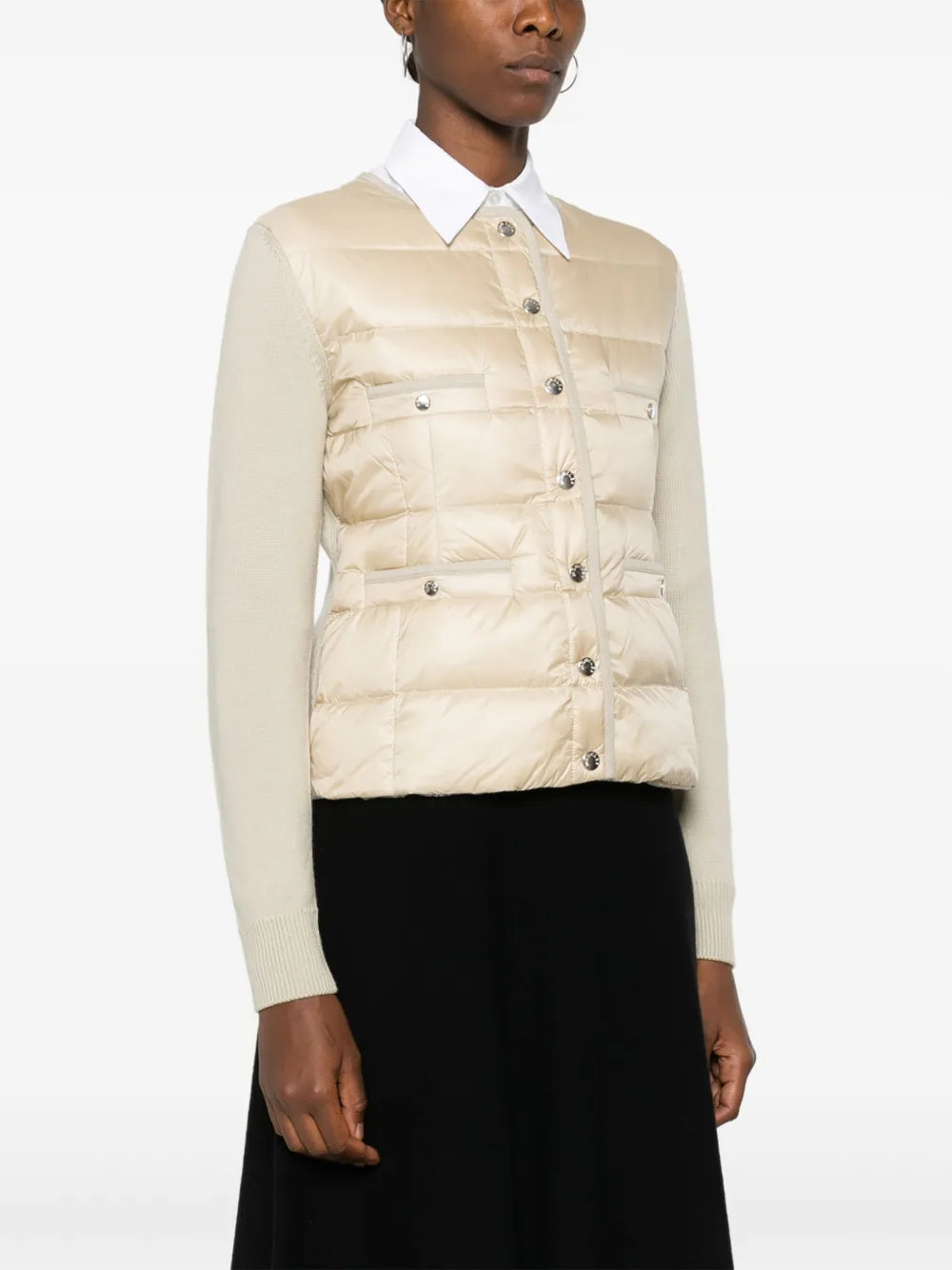 Image de l'article Cardigan matelassé de la marque Moncler pour Femme - Saison Automne-Hiver 2025 - Vue détaillée_1