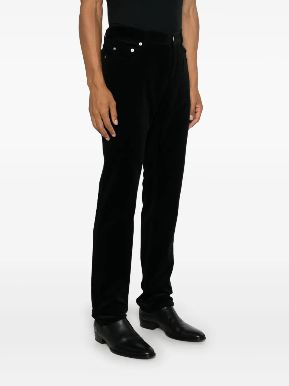 Pantalons Jean en velours Saint Laurent Noir Homme