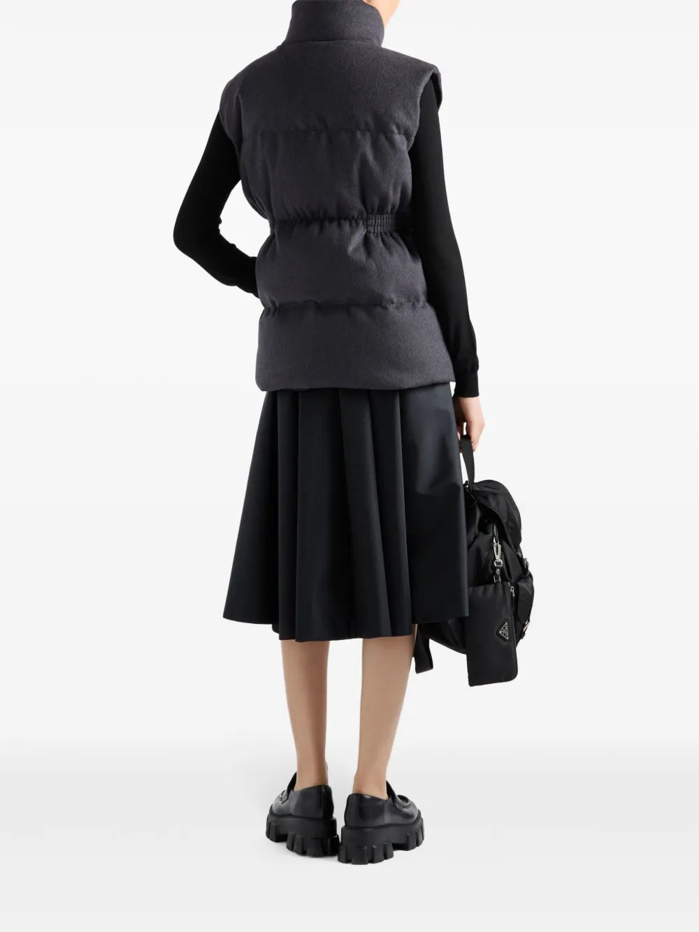 Vestes Doudoune sans manches Prada Gris Femme