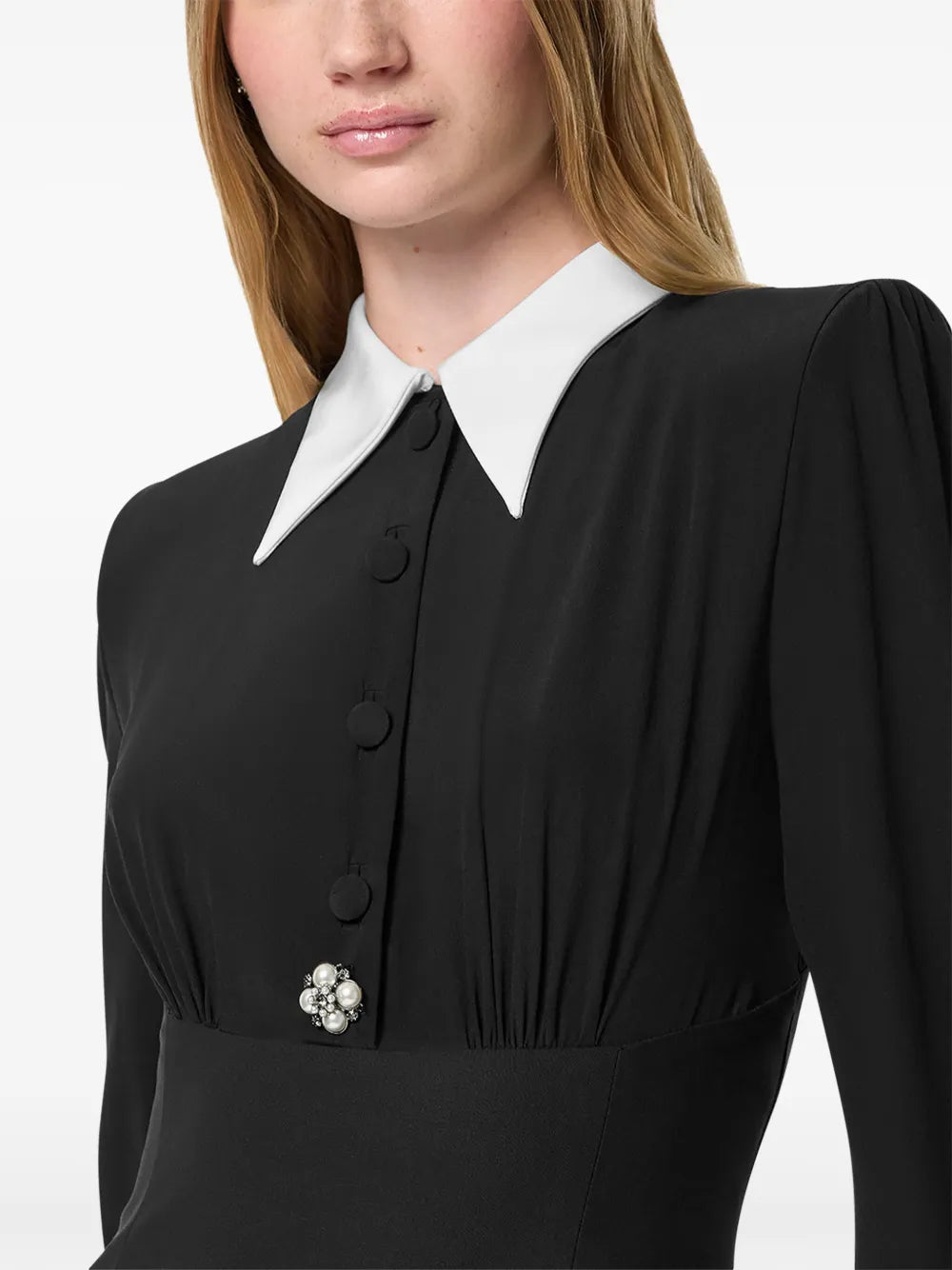 Robes Mini robe noire en soie Versace Noir Femme