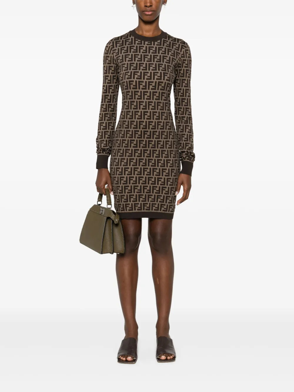 드레스 FF 드레스 Fendi 갈색 Femme
