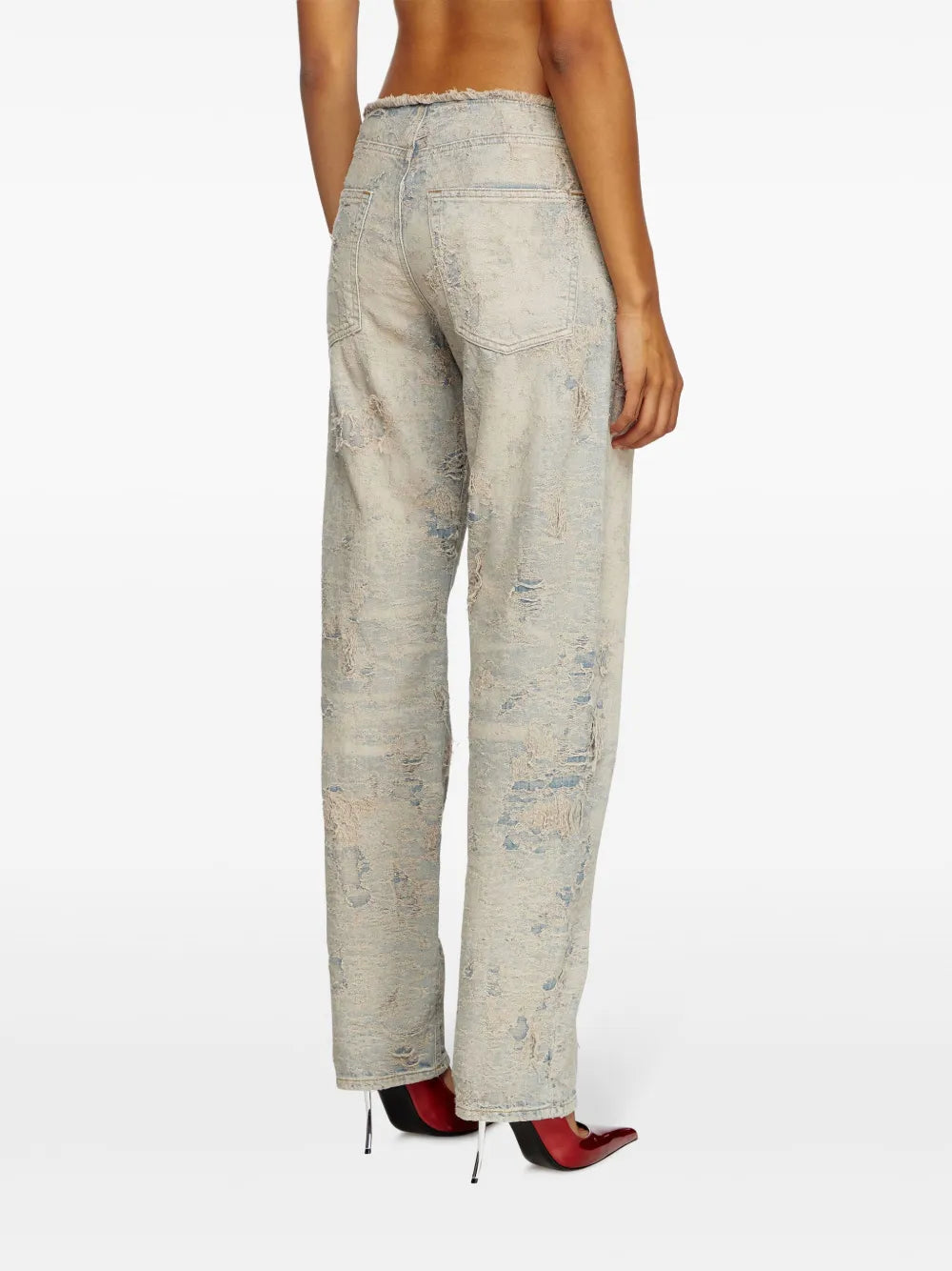 Pantalons Jean D-Arker-FSF Diesel Gris Femme