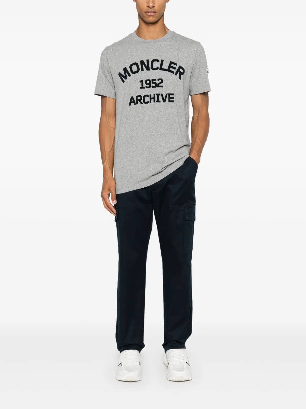Pantalons Pantalon en gabardine Moncler Bleu foncé Homme